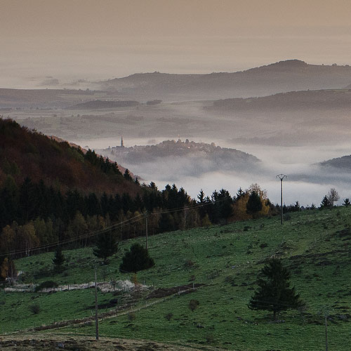 Photographie dans les Vosges, lever de soleil sur Grendelbruch